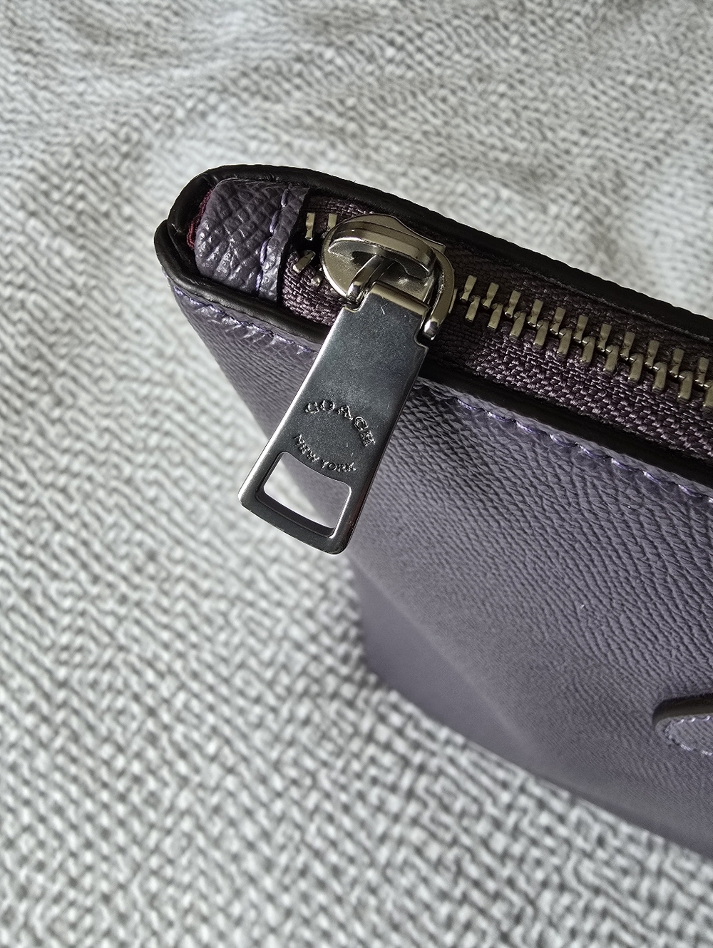 COACH 4454 Zip Top City Tote Dusty Purple Crossgrain Leather Shoulder Bag NWT - Picture 5 of 15